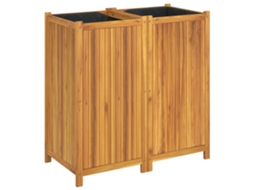 Garden Planter, Garden Planters Vidaxl Marrom Madeira De Acácia (100 X 50 X 100 Cm)
