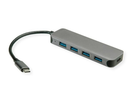 Value 14.99.5038 Hub de Interface Usb 3.2 Gen 1 3.1 Gen 1 Type-C 5000 Mbit/S Cinzento