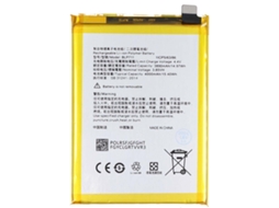 Avizar Bateria Li-polímero 3,85v Para Oppo A1k 4000mah 15,4wh Amarelo