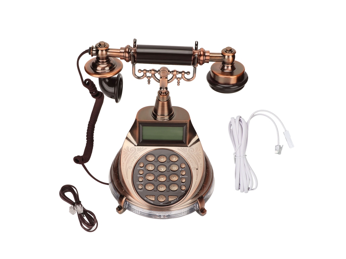Telefone Retrô EOOCOO (iluminação de Lcd, Identificação de Chamada)