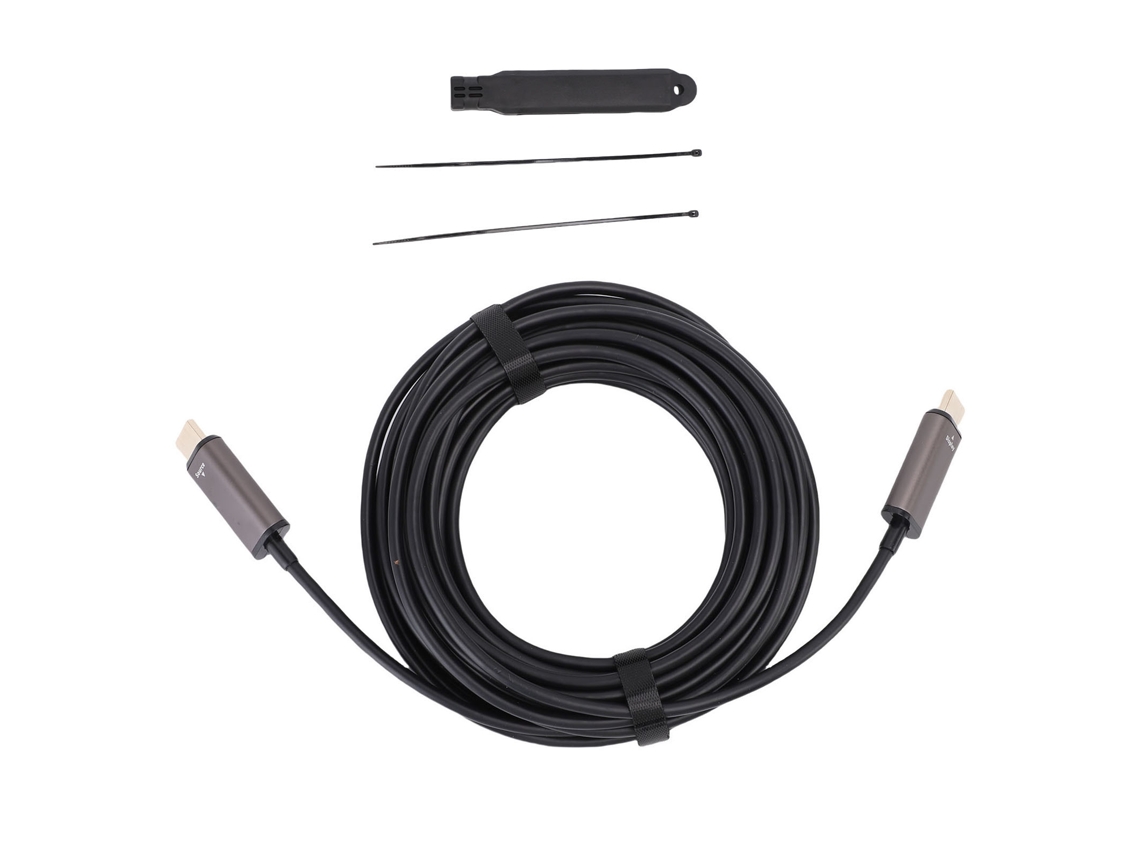Cabo HDMI de fibra óptica 8K EOOCOO suporta transmissão de 48Gbps com protetor de parede