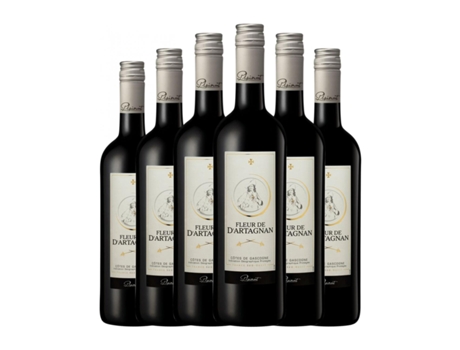 Vinho PLAIMONT Fleur de d'Artagnan Rouge Vin de Pays Côtes de Gascogne (0.75 L - 6 Unidades)