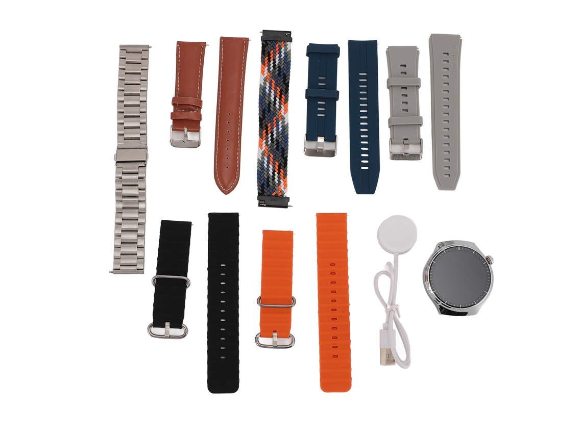 Smartwatch 2 Polegadas, Tecido Colorido, Bluetooth, À Prova D'Água, Rastreador de Fitness