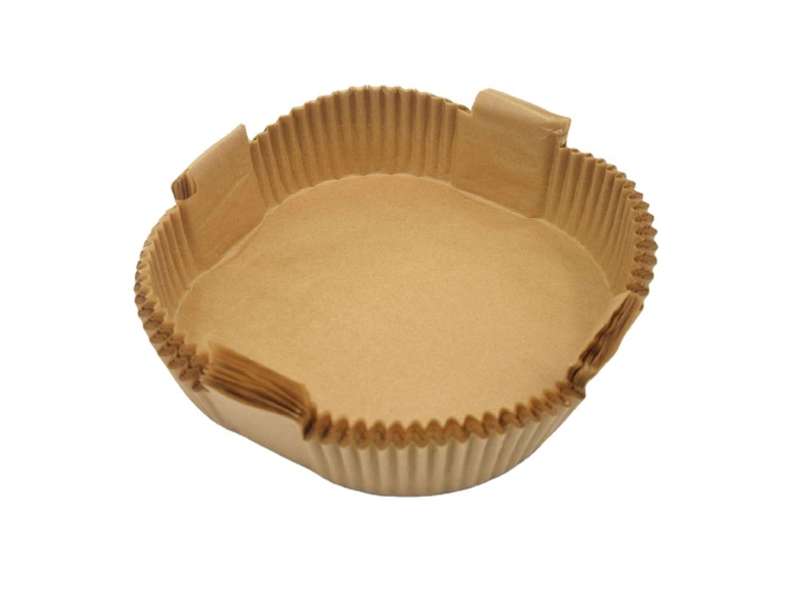 Refis De Papel Descartáveis ​​para Fritadeira A Ar, Pacote Com 120 Unidades, Cor Natural, 20 Cm