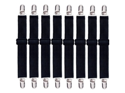 Lurelia Correias Para Lençol Ajustável Elástico Resistente Seguro Nylon Metal Colcha Colchão Cama