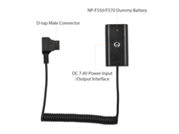 2026 adaptador de Batería Falsa D tap para Np f550 Np f570 para Cámaras Y Dispositivos