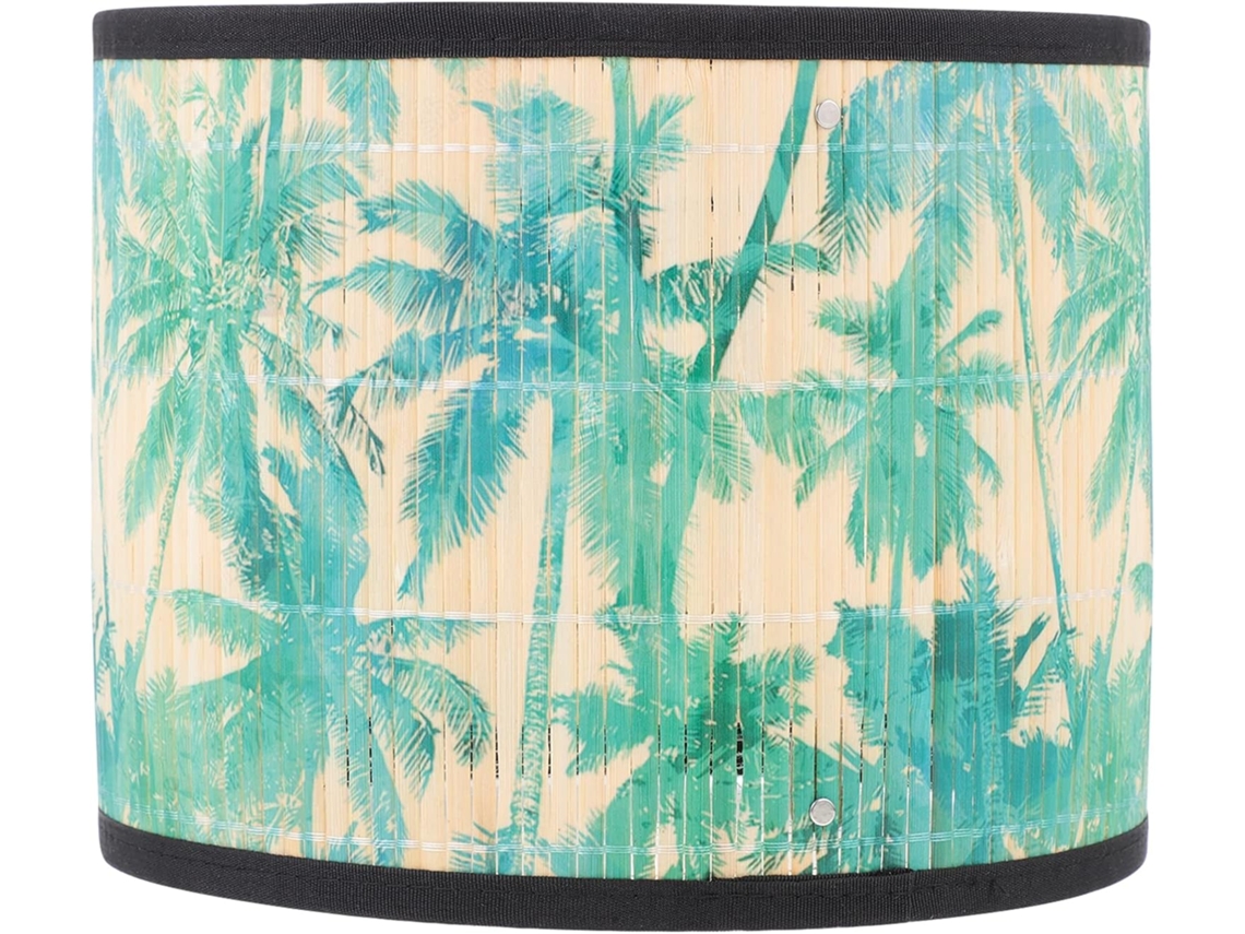Luminária de Mesa Elegante e Leve em Bambu, Soquete E27. SFUSHOS