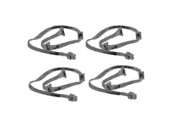 Conjunto De 4 Cabos De Alimentação Com Conector De 6 Pinos Para 3x Sata Para Controladoras Supernova 650 750 850 1000 1600 2000 G2 G3 P2 Aquaforge