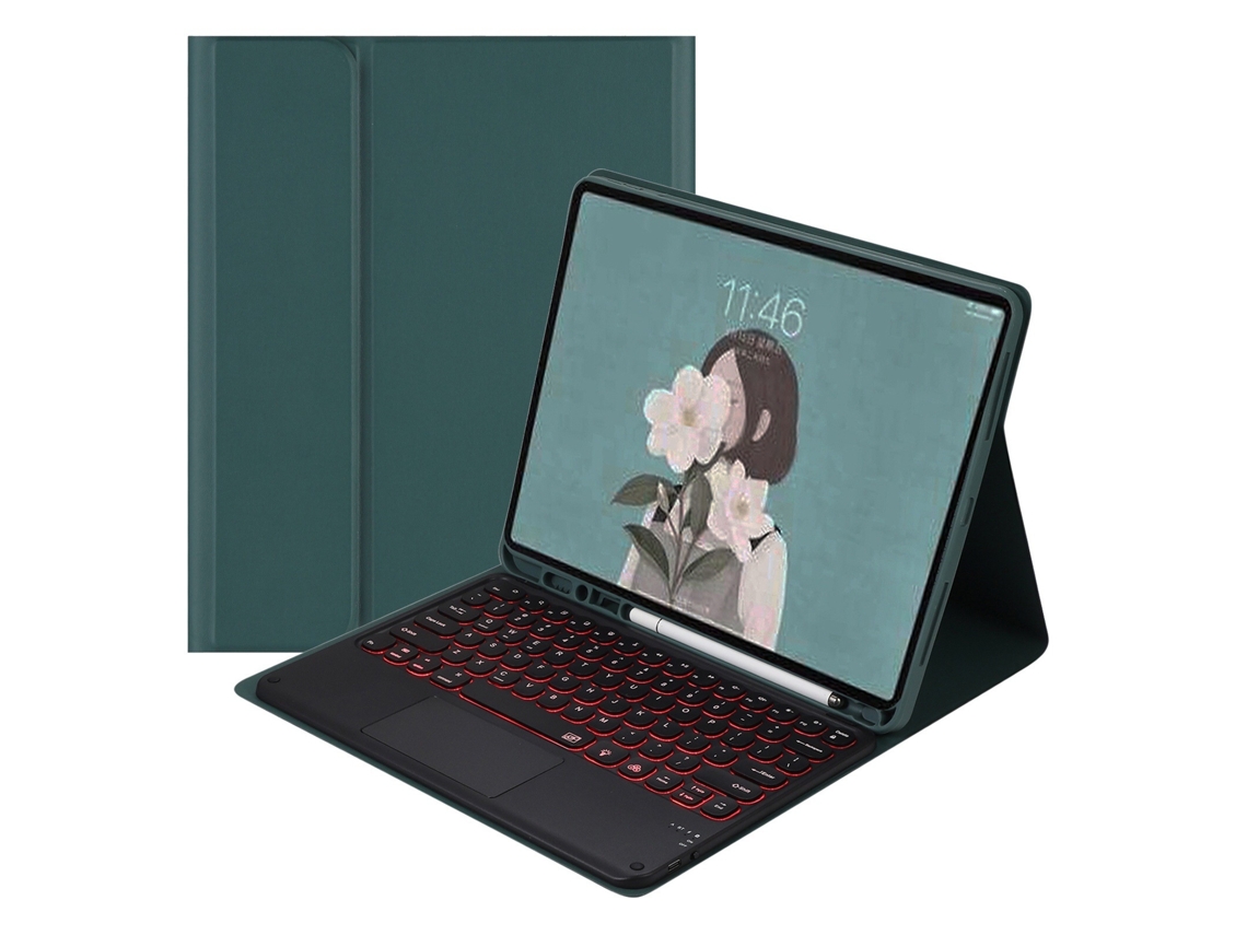 Lurelia Capa Com Teclado Bluetooth Para Samsung Tab S10fe Plus 13.1 Com Retroiluminação
