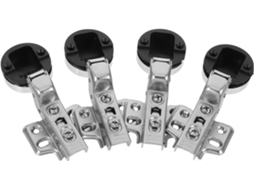Conjunto De 4 Dobradiças Silenciosas Com Amortecimento, Sobreposição