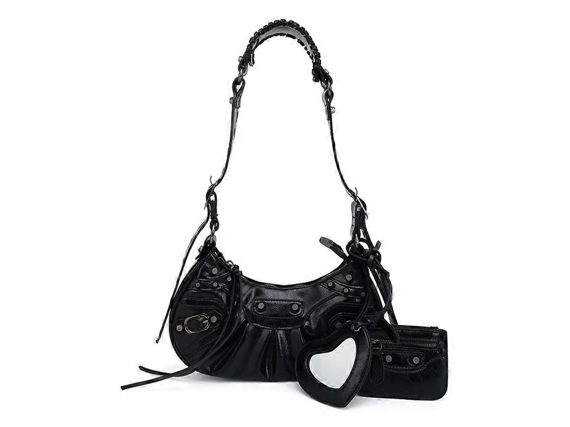 Bolsa de Ombro Pequena com Design Le Cagole Bolsa Tipo Carteiro e Novo Porta dinheiro 32x7,5x18 Brilvibera_ozo