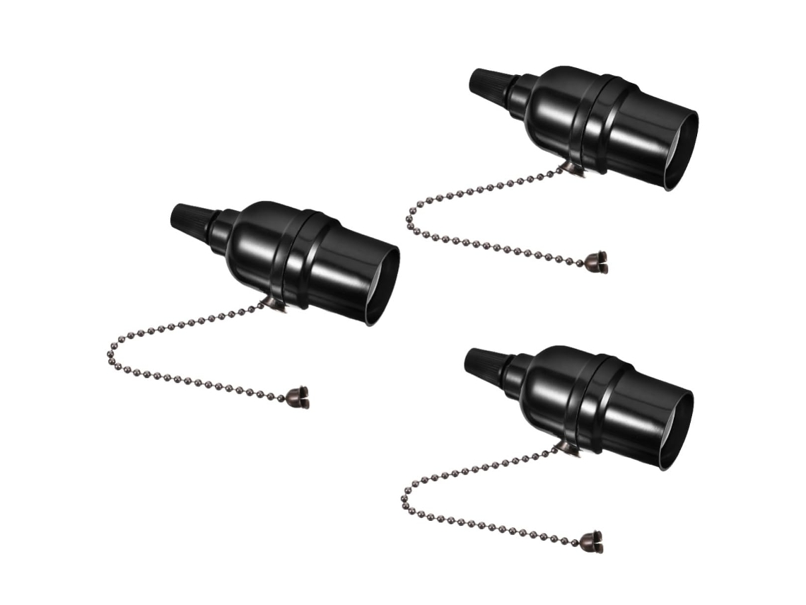 Conjunto De 3 Peças De Soquetes Elétricos Com Base, Instalação Prática
