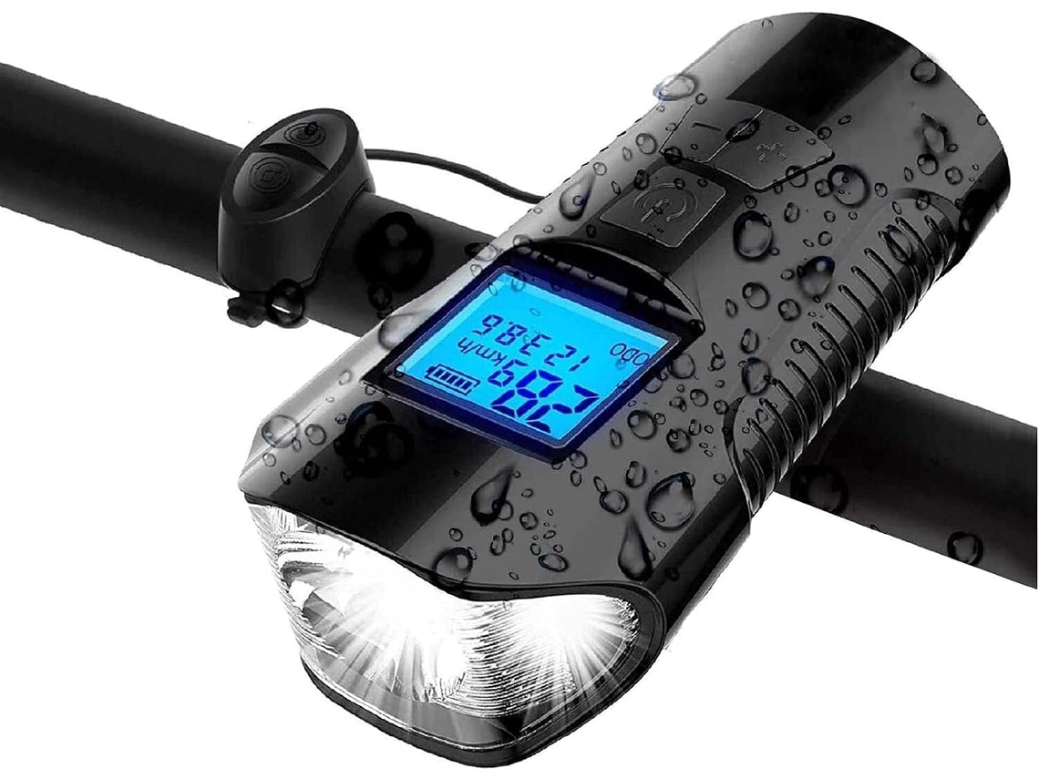 Conjunto De Luzes Para Bicicleta Recarregáveis Via Usb, Super