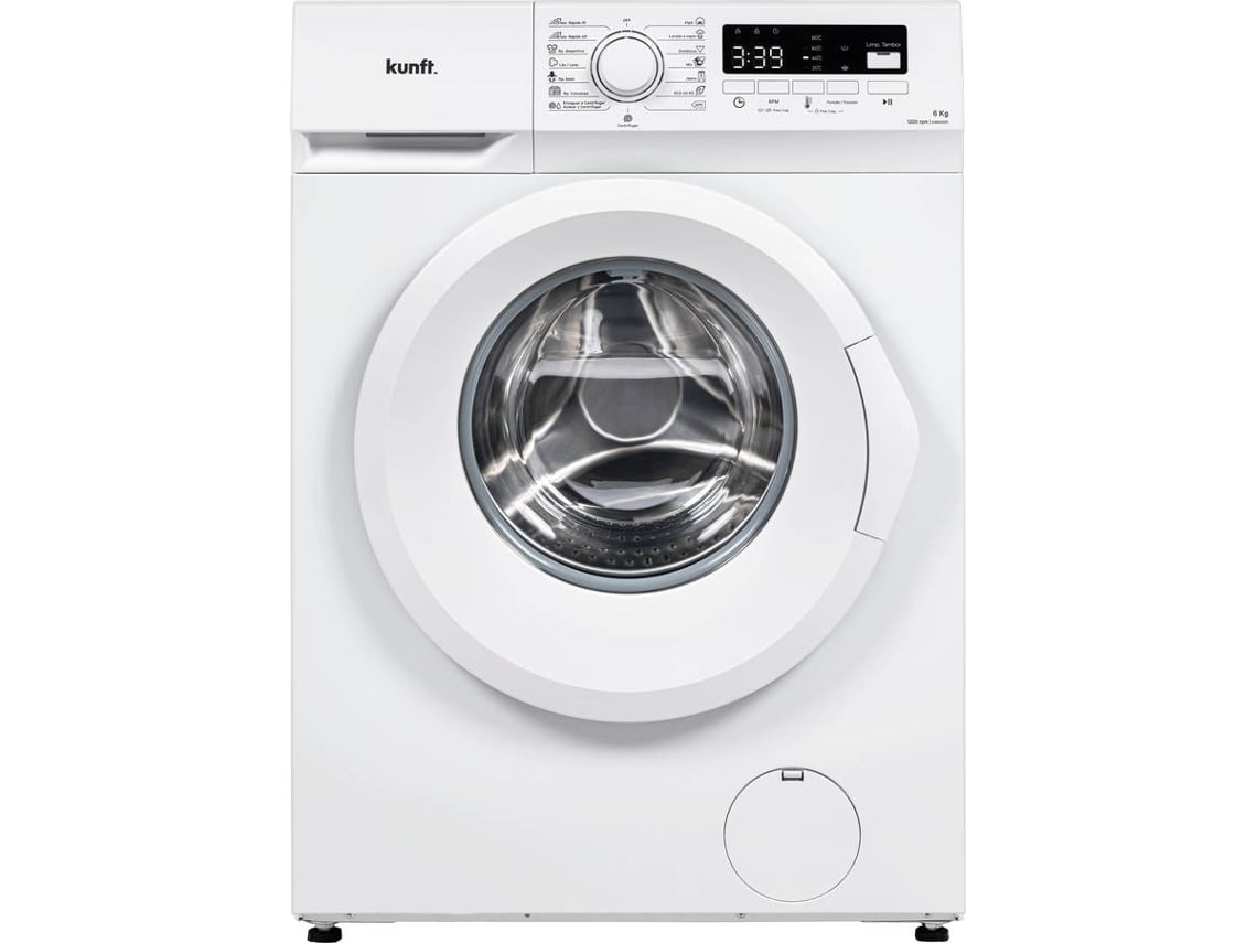 Máquina de Lavar Roupa KUNFT KWM10311 (Outlet Grade B - 6 kg - 1200 rpm - Branco)