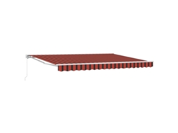 Conjunto 1 Toldo Retrátil Vidaxl Branco Alumínio (4 × 3,5 M)