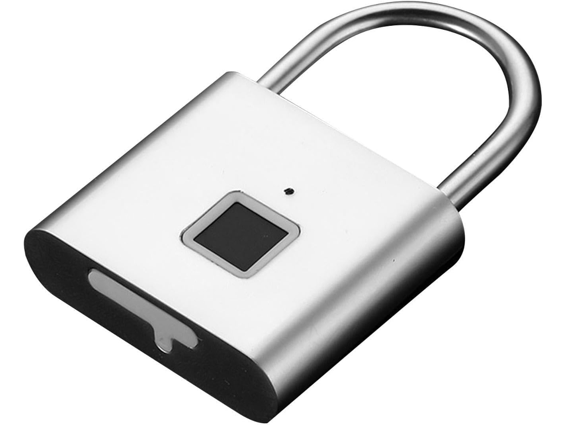 Cadeado Biométrico – Design Robusto Sem Chave Com Carregamento Usb