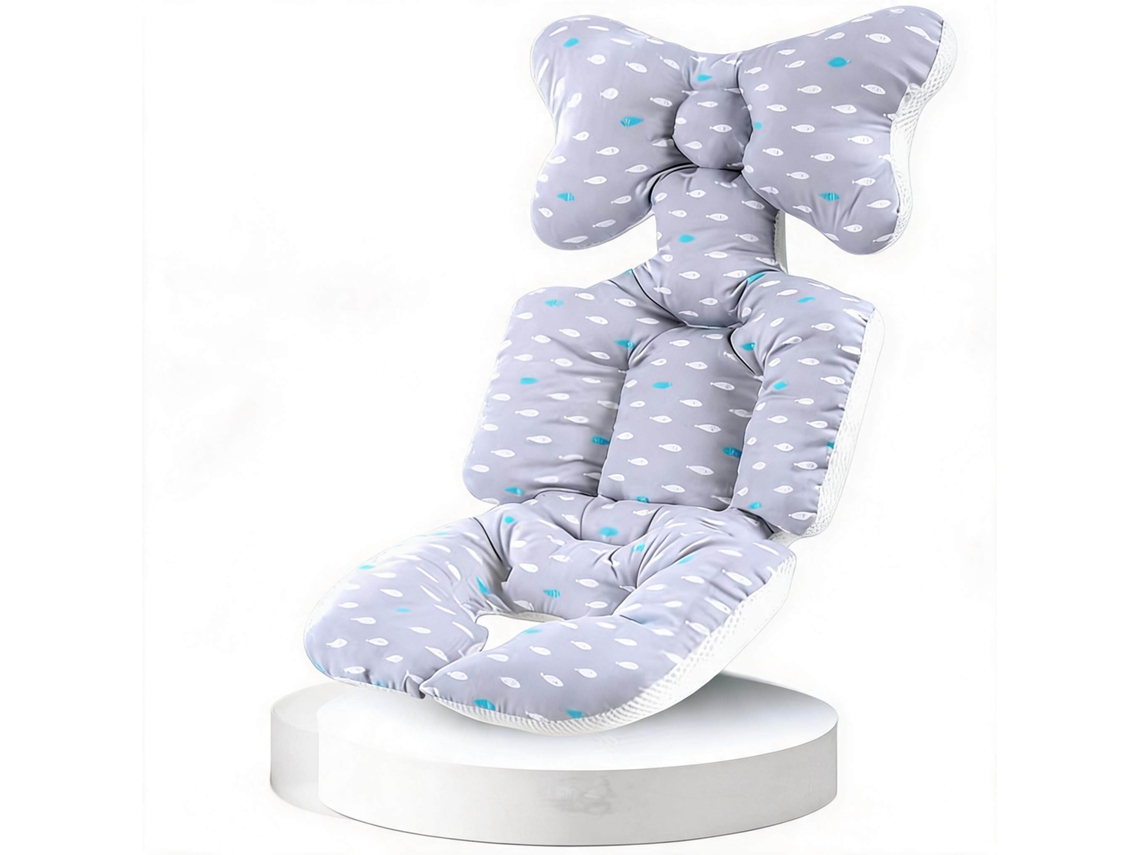 Almofada de Assento para Carrinho de Bebê HENTEN HOME Universal Respirável Algodão, Suporte Lombar e Absorção de Impacto