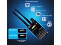 Detector De Sinal Bug Finder Da Câmera Scanner Ferramenta De Teste De Antena Dupla Para Home Office Preto Yizhood