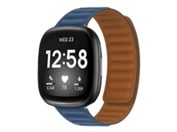 Bracelete Pulseira Magnética de Forte Conexão para Fitbit by Google Sense 2 Azul