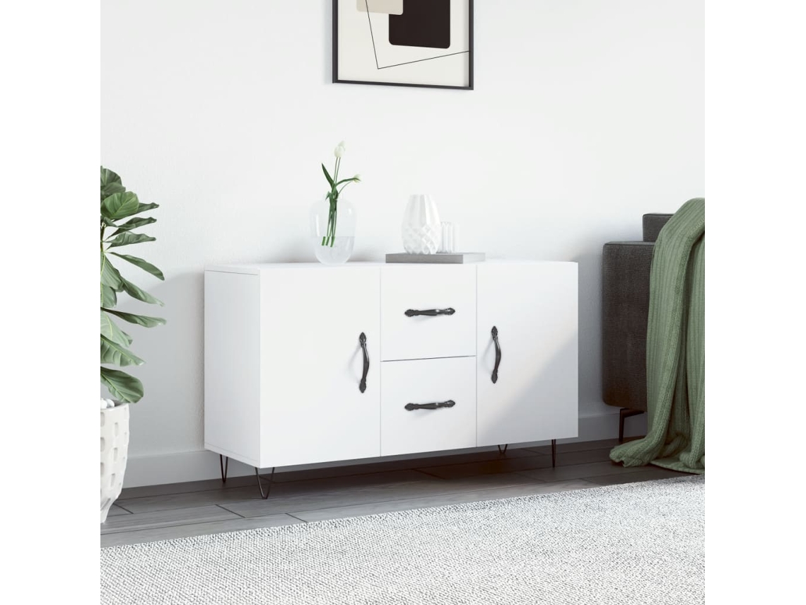 Vidaxl Aparador 100x36x60 Cm Derivados De Madeira Branco