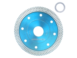 Disco de serra diamantado de 4 polegadas para cortar azulejos, cerâmica, granito, mármore e tijolos, polido azul.