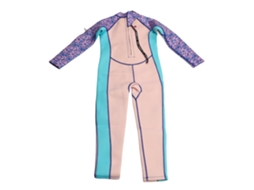 Traje de Neopreno 2.5mm Crianças Zíper Costas Tamanho 10