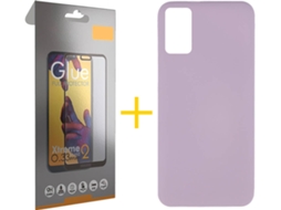 Kit Capa e Película Samsung Galaxy A71 4G SKYHE Full Silicone Líquido (Roxo)
