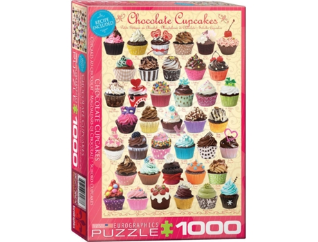 Puzzle 2D  Chocolate Cupcakes 1000 pcs (1000 peças)
