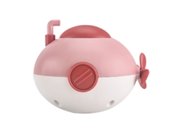 Primerox brinquedo Submarino de Caricação para Banho Bebê Interativo Plástico Vermelho 11x8.5cm