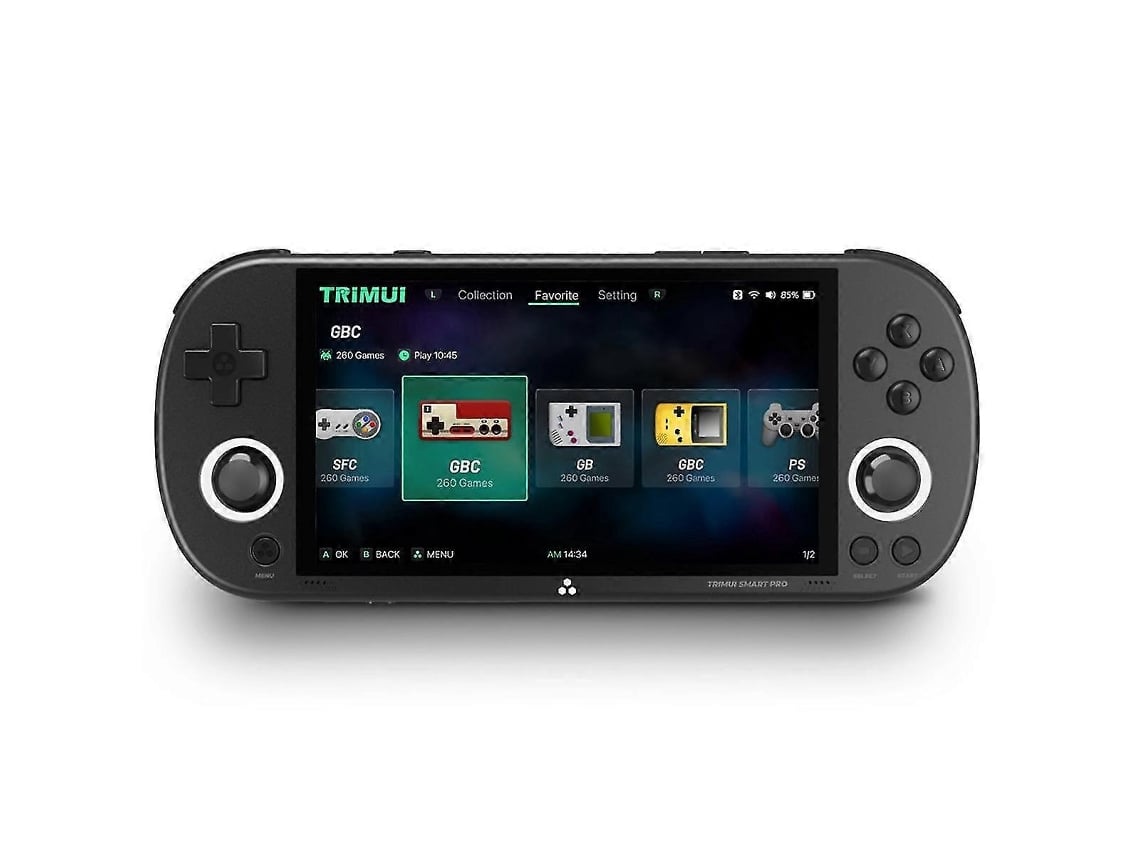 Console De Jogos Portátil Smart Pro De Código Aberto, Retro Arcade Hd, Tela Ips De 4,96 Polegadas, Console De Jogos Linux VONKELIOS
