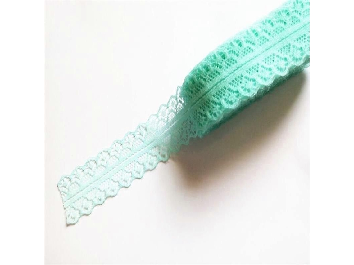 Cinta De Encaje 10 Yardas 25mm Para Boda Halloween Navidad Diy Costura Decoración Verde Menta