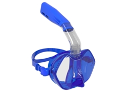 Set Máscara Snorkel Antiembaciada Czhhmart Com Tubo Seco Desmontável E Design Anti-fugas, Tamanho L. Azul