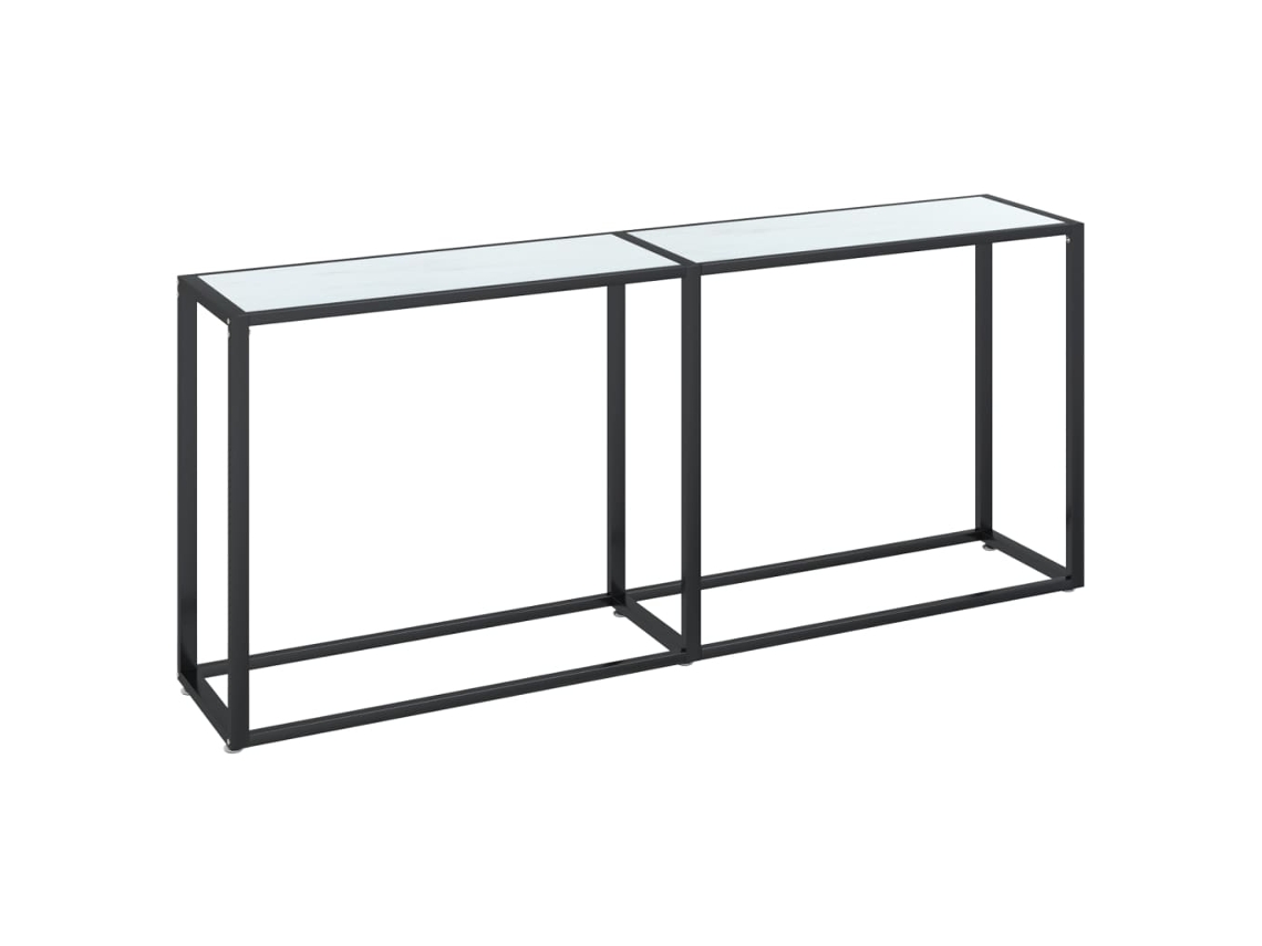 Console Table, Console Tables Vidaxl Branco Vidro (n/a)