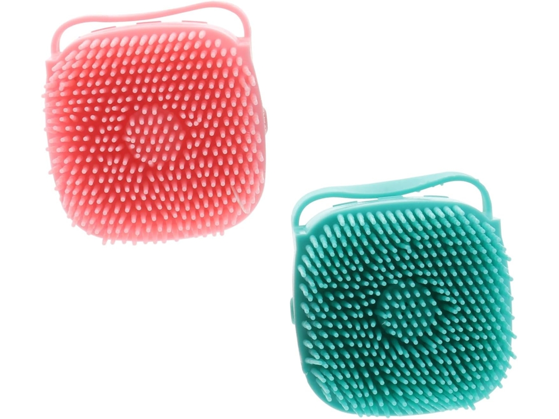 Lurelia Kit De 2 Escovas De Silicone Para Banho De Cuidado Corporal, Massagem Suave, Limpeza Profunda E Portátil