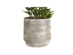 Plantador ROMIMEX Cinzento Cerâmica 34 x 34 x 34 cm