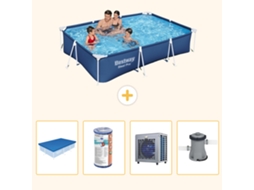 Bestway Piscina Bestway Steel Pro Retangular - 300x201x66 Cm - 5-peças S29