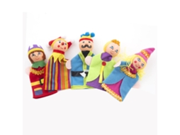 Mali marionetes de Dedo Coloridas para Bebês Brinquedos Educativos Contar Histórias 5pcs/set