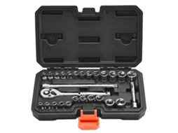 Conjunto De Chaves De Caixa Vevor 6,4 Mm Com Catraca Para Reparação Automóvel 27 Unidades