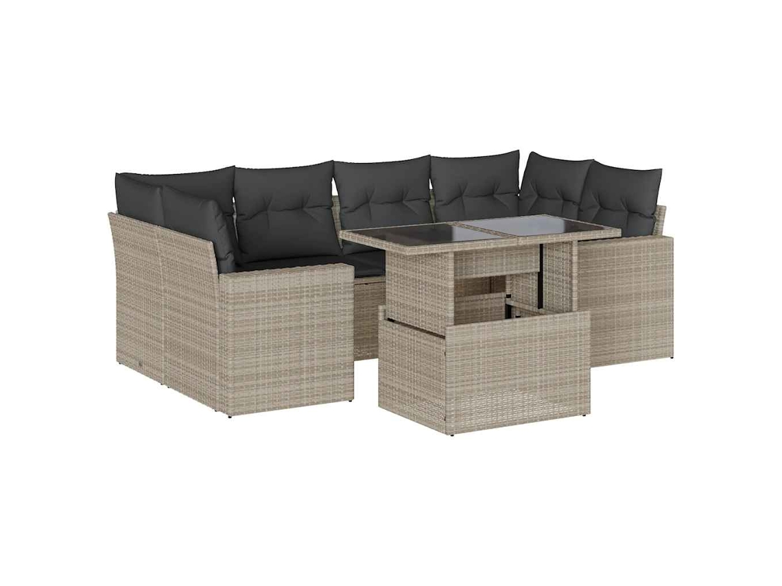 Garden Sofa Set, Garden Sofa Sets Vidaxl Cinzeto Rattan / Vime (n/a)