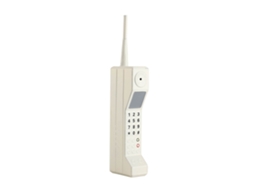 Ornamento De Telefone Celular Retrô De Ferro Branco