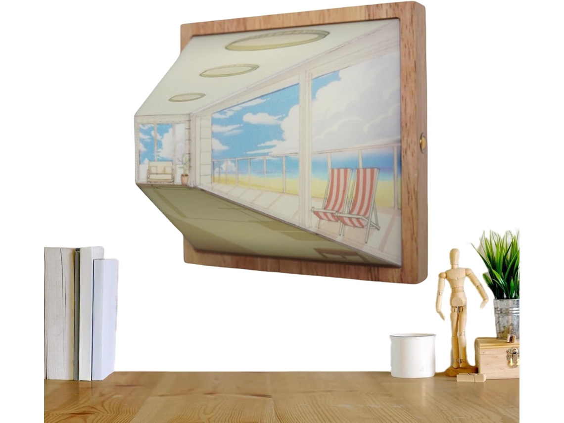 Quadros de parede LED com 3 modos e carregamento USB direto.