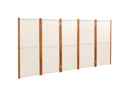 Room Divider, Room Dividers Vidaxl Creme Madeira De Acácia (350 X 180 Cm)
