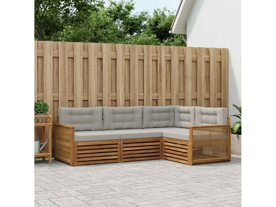 Vidaxl Conjunto De Sofás Para Exterior 4 Unid.
