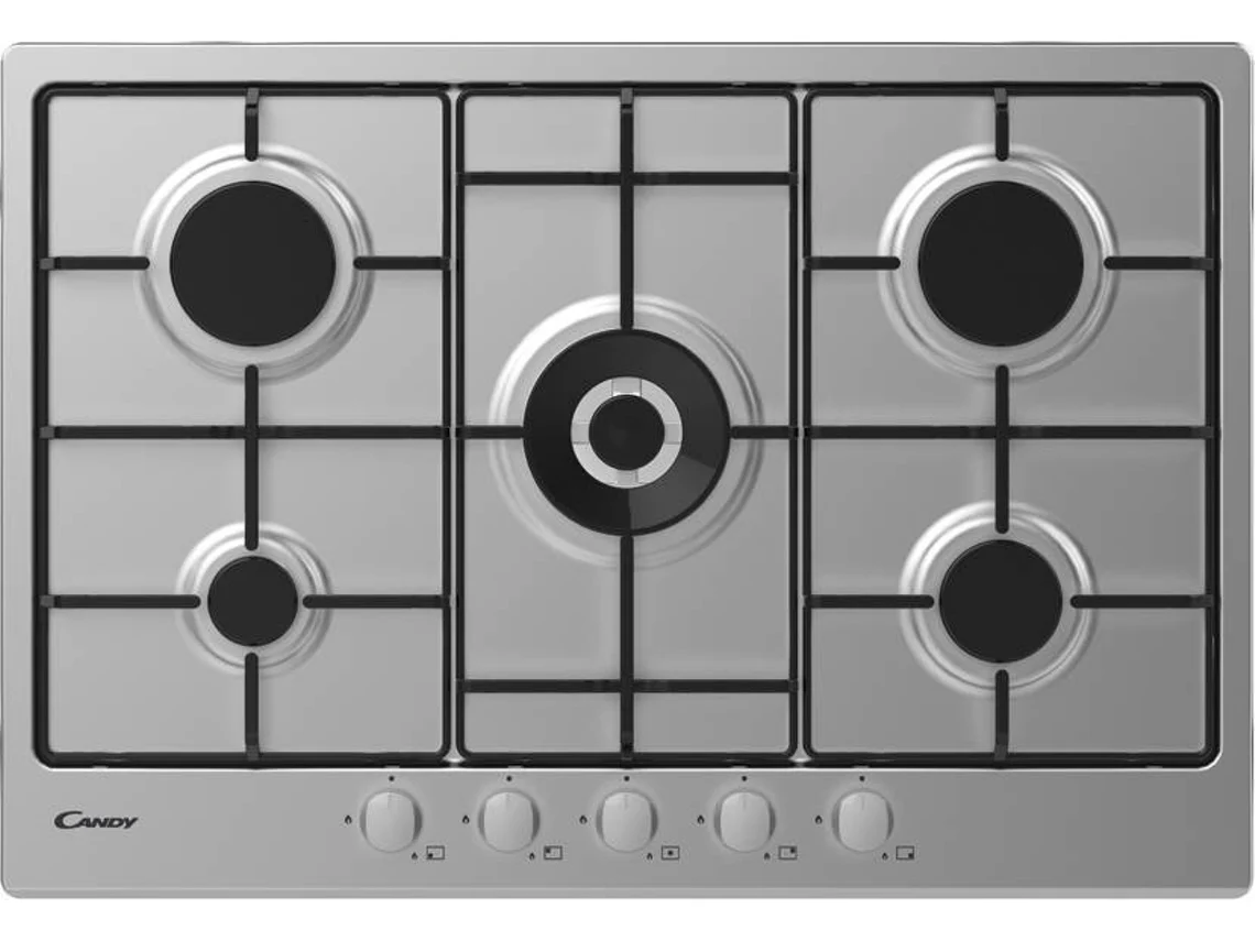 Placa de Gás CANDY CHW 74WX (Gás Natural - 74.5 cm - Inox)