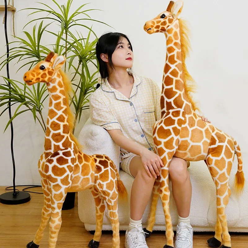 Girafa de Pelúcia Gigante , Bichinho de Pelúcia Fofo MDUG (60 Cm)