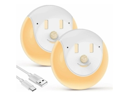 Luz Led com Sensor de Movimento, Recarregável Via Usb, 3 Modos BRILVIBERA (ligado/desligado/automático)