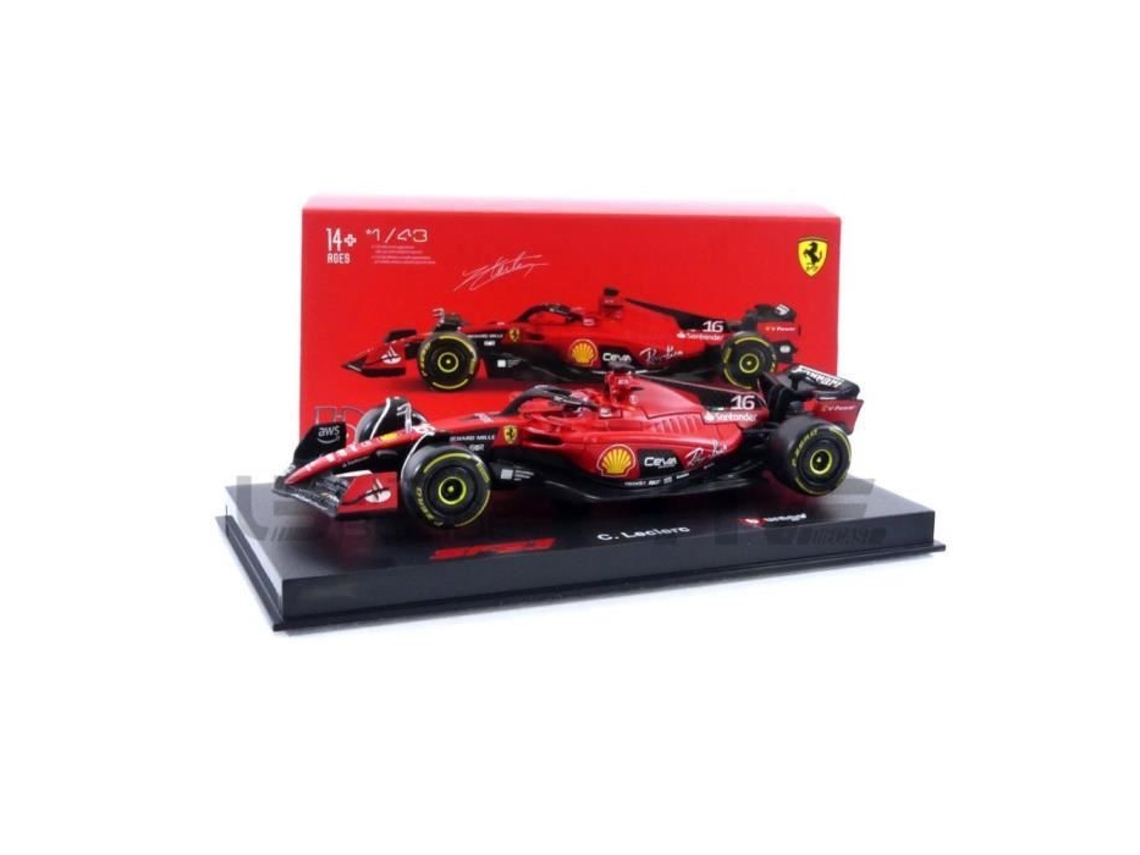 Carro Miniatura Colecionável BBURAGO 1/43 Ferrari F1-23 Carro Da Temporada 2023 Vermelho / Preto 36835Le