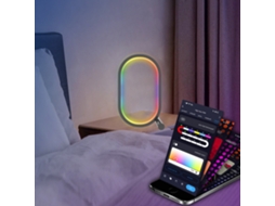 Candeeiro De Mesa Led Inteligente Com Wi-fi, Rgbic, Usb, Com Aplicação, Mudança De Cor Regulável, Para Quarto, Sala De Jogos, Estudo