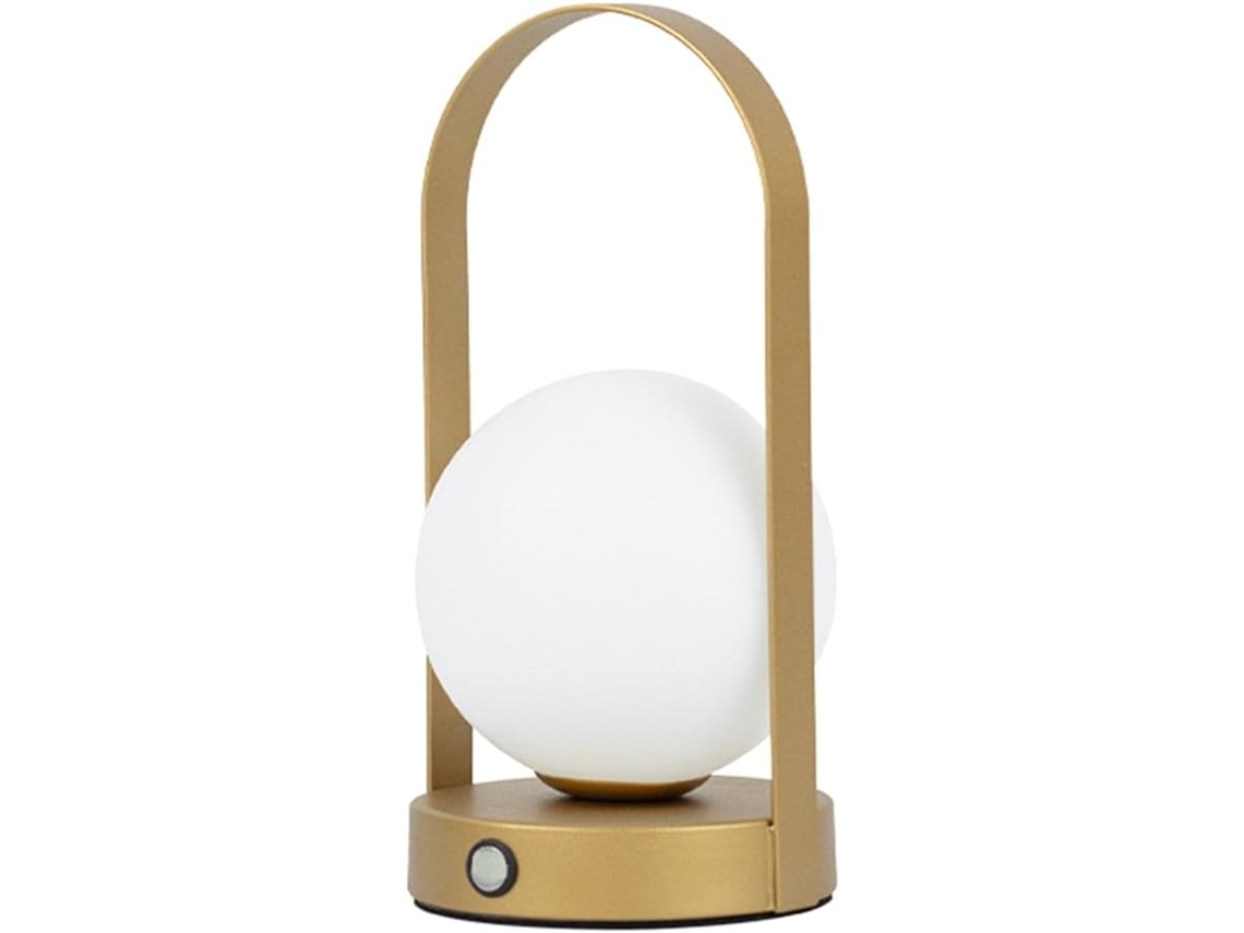 Luminária De Mesa Portátil De Metal Para Uso Externo, Com Intensidade Ajustável, Recarregável, Ideal Gokoco