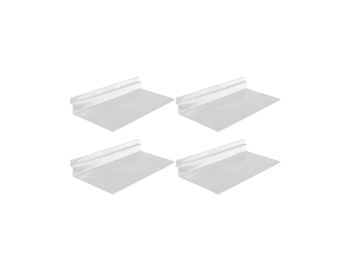 Conjunto De 4 Sapateiras De Plástico Transparentes Para Parede